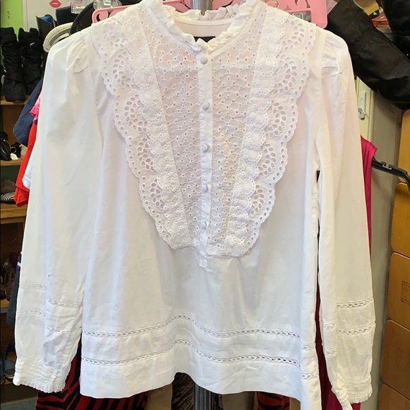 J. Crew Tops - J. Crew Lace/eyelet Blouse